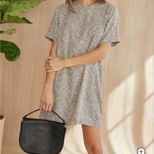 Jenni Kayne Leopard Print summer XS Cocktail T-shirt Dress new season design